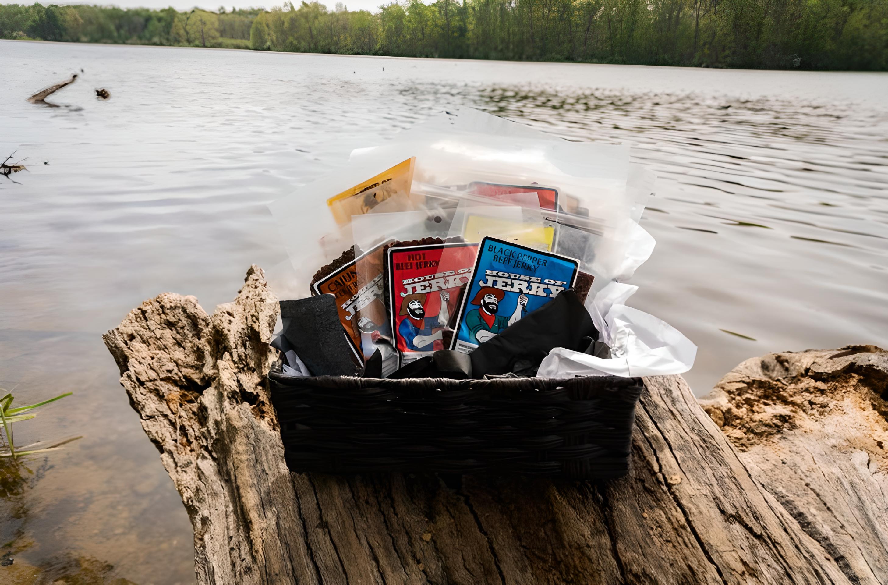 Beef jerky by water Hero Image