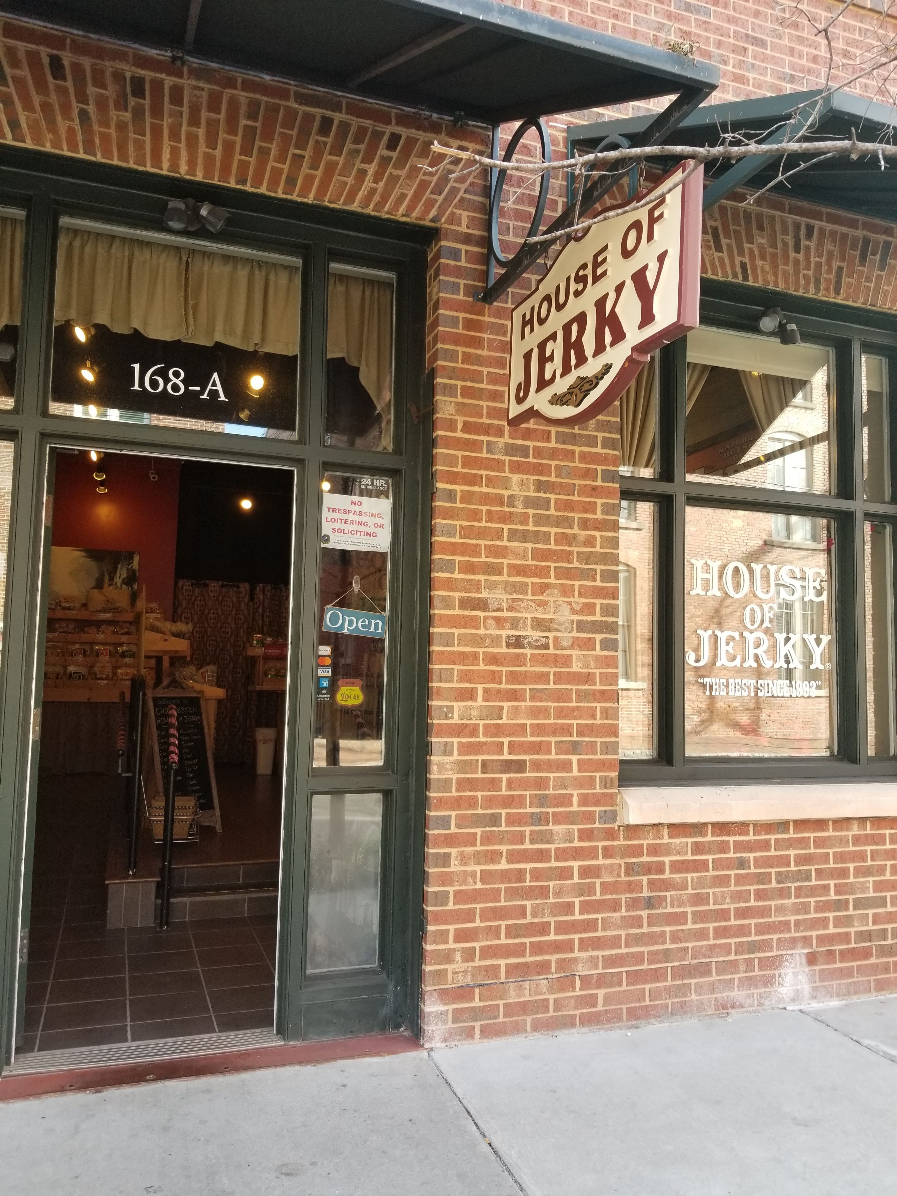 Charleston House of Jerky Store Entrance